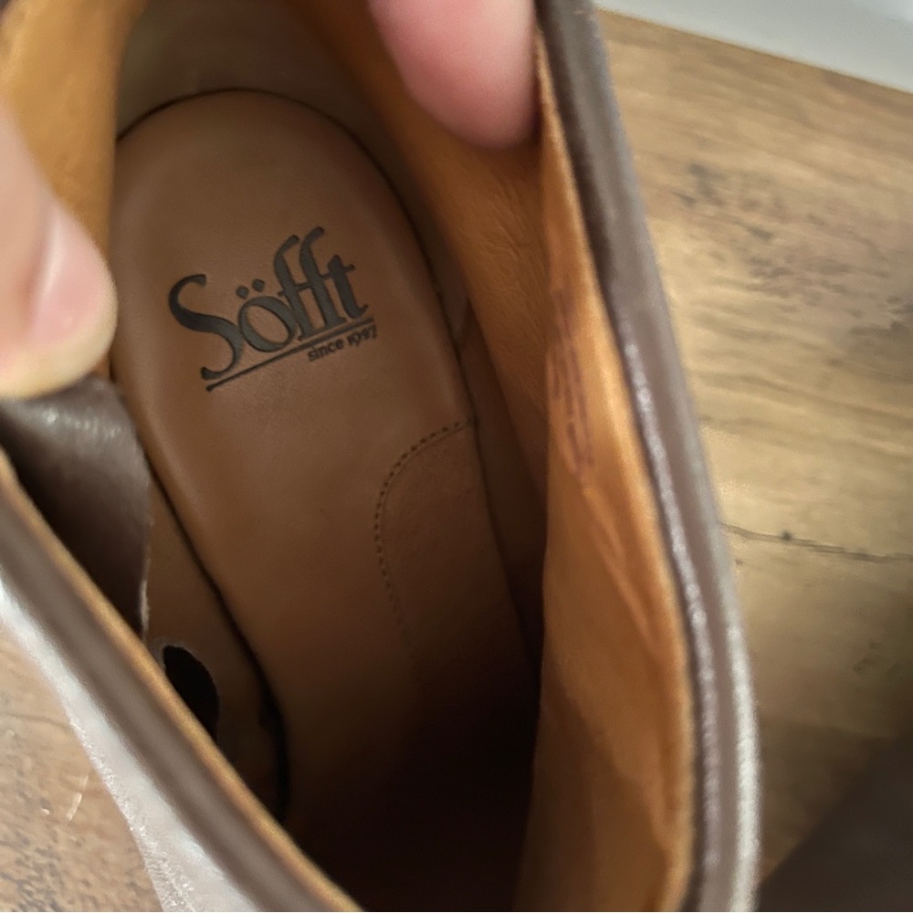 Sofft Dark Brown Heeled Boots - Picture 7 of 12